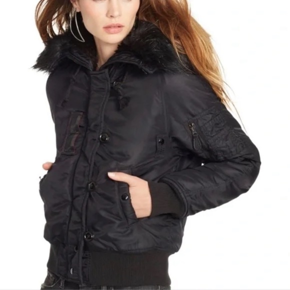 Denim & Supply Ralph Lauren Jackets & Blazers - RALPH LAUREN Denim & Supply Black Flight Bomber Jacket